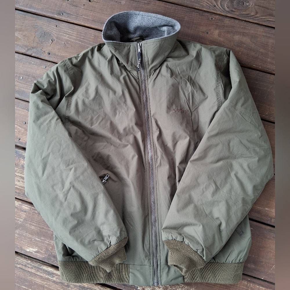 L.L. Bean Fleece Lined Bomber Jacket